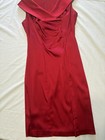 Calvin Klein Women s Red Sleeveless Sheath Dress Cocktail Size 4