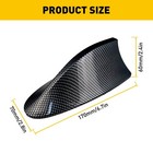 Shark Fin Roof Car Antenna Carbon Fiber Radio Fm am Antena Radio Universal Screw