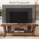 55 Inch Tv Stand For 55-60-inch Tv  Farmhouse Entertainment Center Console Table