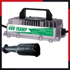 48 Volt 15 Amp Ip67 Golf Cart Battery Charger For Club Car 3-pin Round Plug