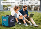 Dual Fuel Inverter Generator - 6250 Watt 23a  120v  240v  Super Quiet