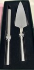 Kate Spade Lenox Grace Avenue 2 Piece Dessert Set Cake Server Bows Silverplate