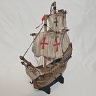 Vintage Santa Maria Columbus Flagship 1492 Model Ship Replica Antique With Stand