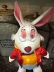 Disney Alice In Wonderland White Rabbit 12  Tall Plush Stuffed Doll Plush