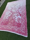 Antique vintage French Fabric Textile Huge Size 248cm X 162cm   Rare To Find  