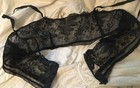 Antique 1920 s Black  Lace Bra   Brassere - New York Label Sz 38