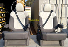 Headrests Toyota 2021 2022 2023 2024  Second Row White Leather- 2 Pcs