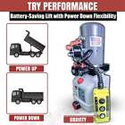 Kti 12v Double-acting Hydraulic Pump - Poly Reservoir