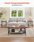 Vevor 3 Pieces Living Room Table Sets 41 3 In Coffee Table With 2 End Tables