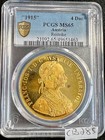 1915 Austria Francis Joseph I Lrg Gold 4 Ducats Coin Restrike Pcgs Ms65 Cb285