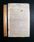 Very Rare   Early American Colonies Colonial Boston New England 1740 Newspaper
