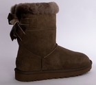 Ugg Short Bailey Mixed Bow Dark Brown 1178810 Women   s Us 8 Nib