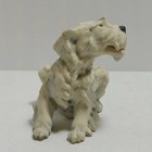 Cacciapuoti Signed Porcelain Maltese Dog Figurine Vintage Italy