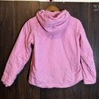 Carhartt Girls M 10 13 Duck Canvas Jacket Sherpa Lined Hooded Insulated Pink