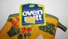 Vtg 1970s Magla Oven Mitt Retro Kitchen Flowers Butterfly Yellow Green Orange