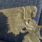 Pair Of Vintage Handmade Solid Brass Angels Candlestick Candle Holders 7  Tall