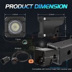 2  Universal Hitch Mount Led Pod 7-pin Reverse Kit C1r W  Run   Reverse Light