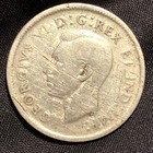 1943 Canada 25 Cents Silver Coin - Vg  very Good  Condition