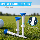 3-1 4  Stepped Golf Tees With Soft Rubber Heads  15 Pack Fixed-height Driver Tee