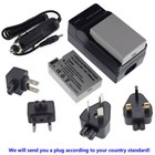 2 X Lp-e8 Battery Pack   Ac Charger For Canon Rebel T5i T4i T3i T2i Dslr Camera