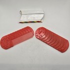 Vintage Red Lifesavers Advertising Comb   Mirror With Sleeve Case