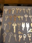 Steel Iron Brass Flat Keys Mixed Lot Of 74
