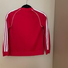 Adidas Adicolor Sst Track Jacket Youth Small Full Zip Red White 3 Stripes 