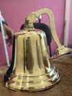 11  Large Brass Ship Bell With Rope Pull-heavy-duty Polished Brass Ship Bell