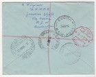 1956 Aug 13th  Registered Air Mail  Junction Shaft To Cyrenaica  Libya 