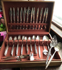 65 Pc Garland Silverplate Flatware In Chest 1847 Rogers Bros International 1965