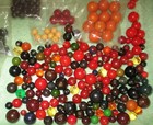 Huge Lot Vintage  Bakelite Ball Buttons In All Sizes   Colors Inc  Blue - Tested