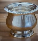 Vintage Gorham Silver Plate Footed Sugar Or Waste Bowl  Gadroon Pattern C 1960