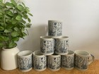 Rare  8 Vintage Endurance Nautical Blueprint Sailboat Schematics Coffee Mug Cups