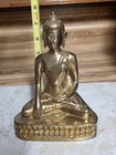 Vintage  Brass Buddhism Tibetan Buddha Figure Sculptural Statue  Rare