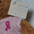 Avon Breast Cancer Crusade Brown Teddy Bear With Pink Ribbon Shirt 2001 W  Tags