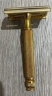 Gillette Ball End Gold Safety Razor Vintage Shaving Razor U s a 