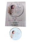 Personalized Vellum Birth Announcement - Custom Laminated Keepsake - Baby Gift