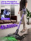 Oirfnd Cordless Vacuum Cleaner  45kpa  10-in-1 Stick With Purple 