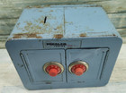 Vtg  Mosler Junior Bank Vault Safe Combination Lock Metal Double Door Toy Works 