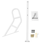 36 Inch Outdoor Rail Carbon Steel Single Post Handrail U-shaped Stair Grab Rail