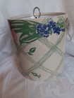 Vtg Ice Bucket With Lid Great Condition Picnic Print