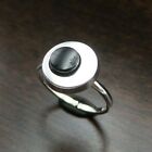 Stylish Vintage 1970s Mid-century European 835 Silver   Black Onyx Designer Ring