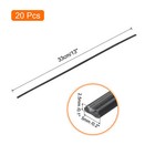 20pcs 13 Inch Plastic Welding Rods Abs Welding Strips For Plastic Welder Black