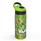 Zak Designs Minecraft 19oz Stainless Steel Double Wall Water Bottle