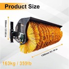Free Ship 51   Angle Broom Road Snow Sweerper Fit Toro Dingo Mini Skid Steer