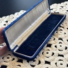 Vintage Royal Blue Velvet Single Bracelet Watch Box Gift Presentation Box