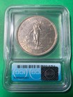 Us Philippines One Peso 1903-p Icg Au 58 Luster With Light Gold Tone