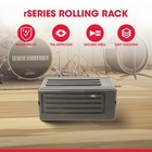 Skb 4u Rseries Shallow Rolling Rack With Integrated Back Wheels And 1-touch   
