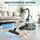 Haushof 2 5 Gallon Cordless Wet Dry Vacuum Cleaner Portable Vacuum For Home Car