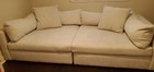 Big White Haven 2-piece Media Sofa Couch Futon Bed America Signature Furniture